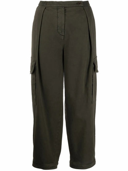 High-Rise Cropped Trousers