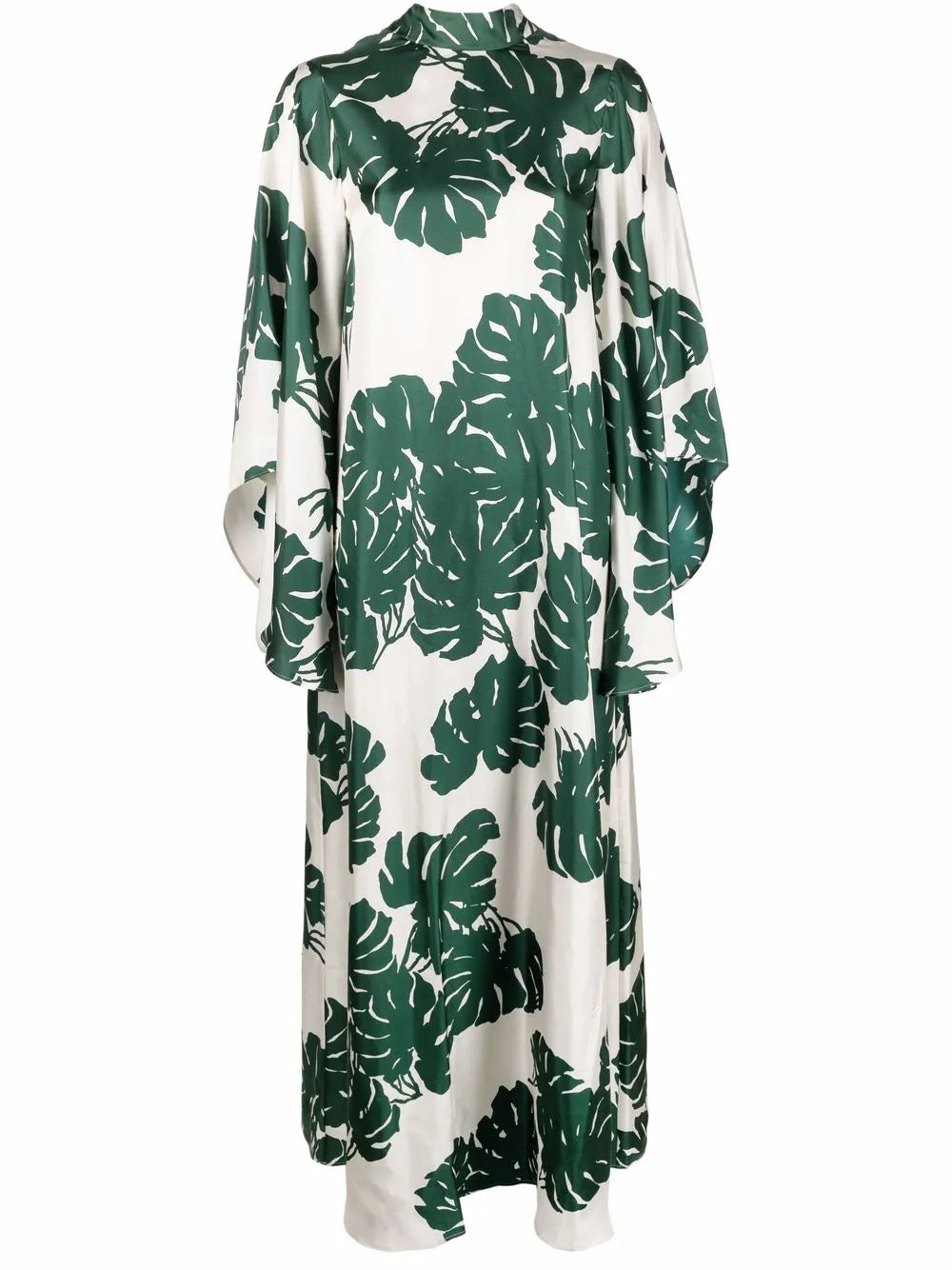 Magnifico Foliage-Print Silk Dress