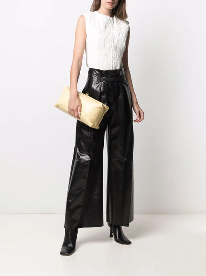 Smocking-Detail Sleeveless Top