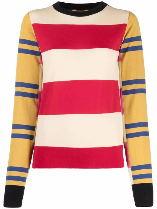 Fine-Knit Striped Top