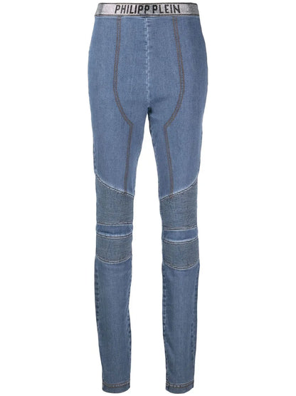 Logo-Embellished Jeggings