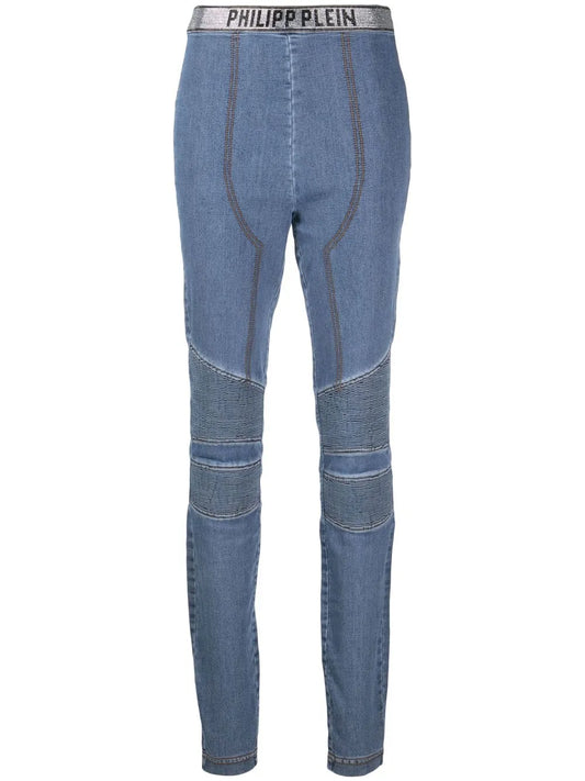 Logo-Embellished Jeggings