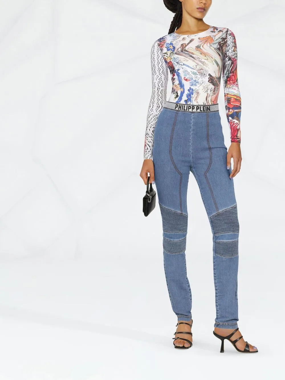 Logo-Embellished Jeggings