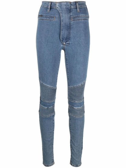 Iconic High Waist Biker Jeans