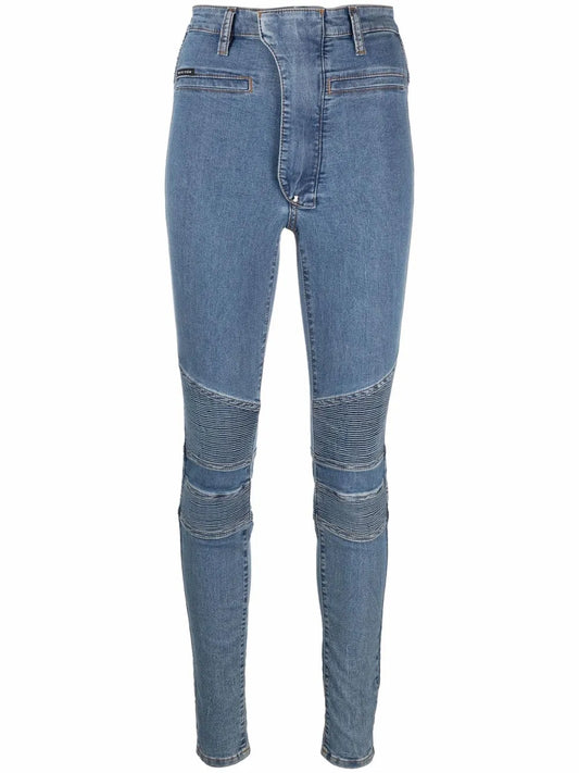 Iconic High Waist Biker Jeans