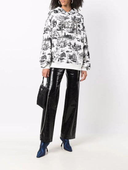 Crystal-Embellished Cotton Hoodie