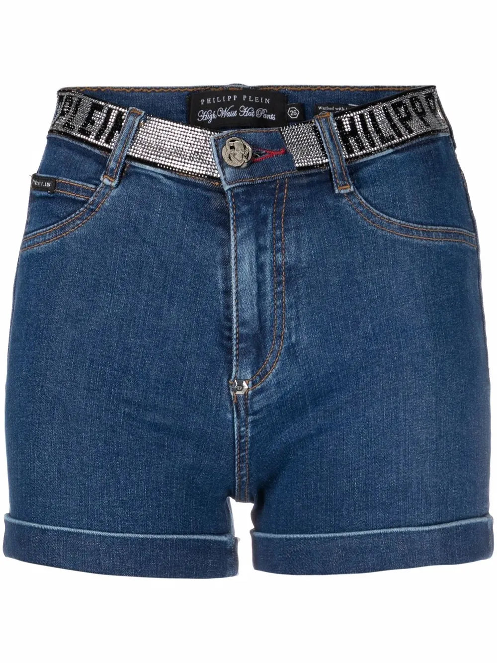 Logo-Embellished Denim Shorts