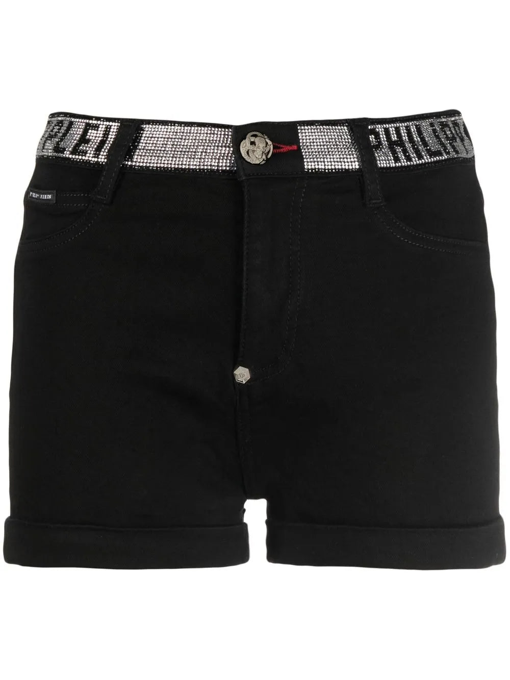 Logo-Embellished Denim Shorts