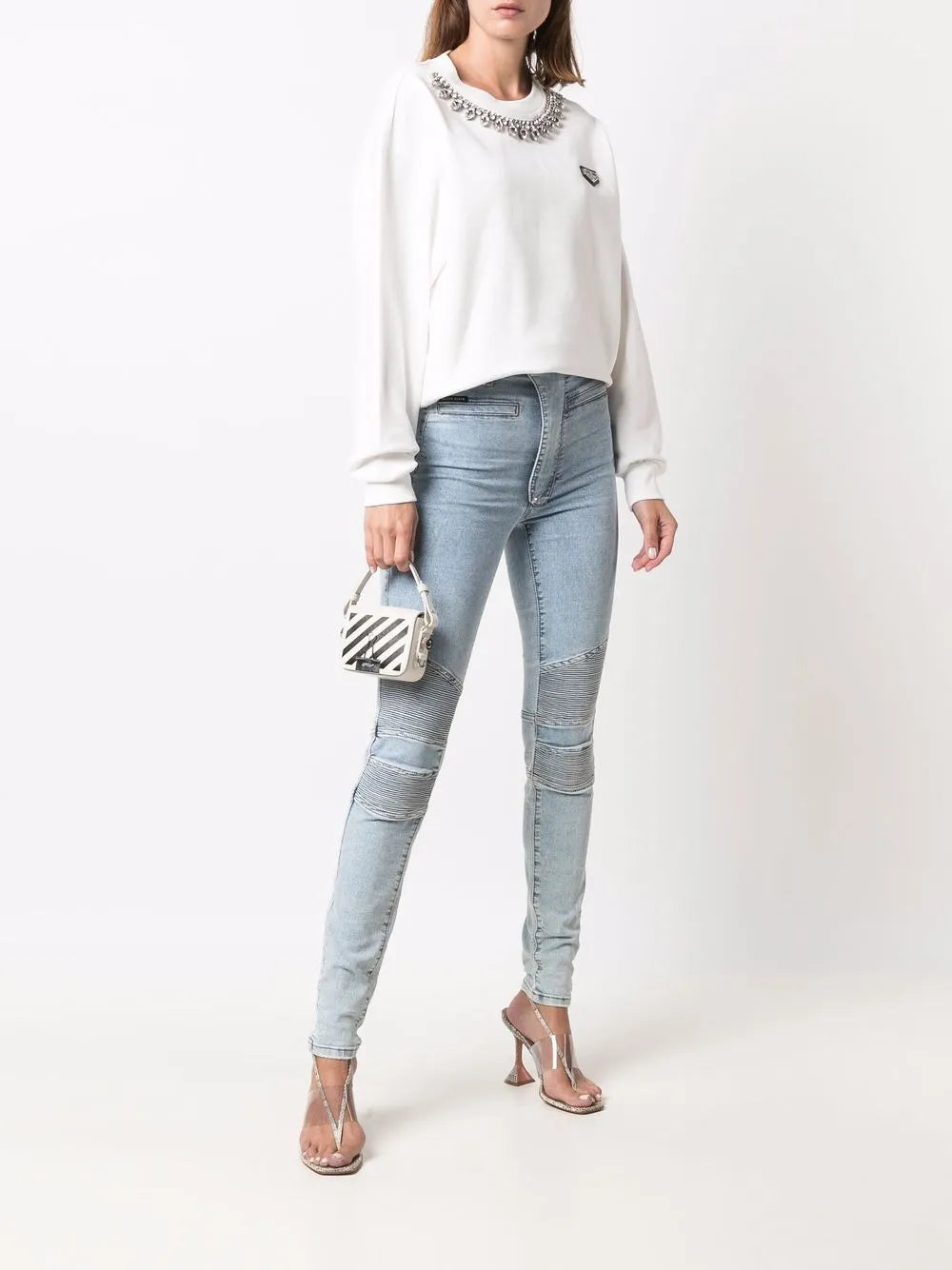 Iconic High Waisted Biker Jeans