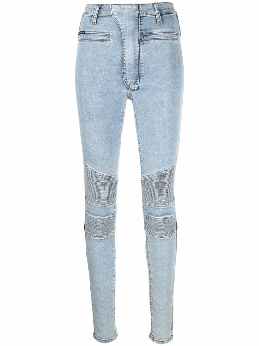 Iconic High Waisted Biker Jeans