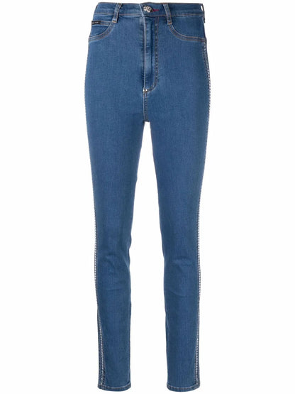 High Waist Crystal Jeggings
