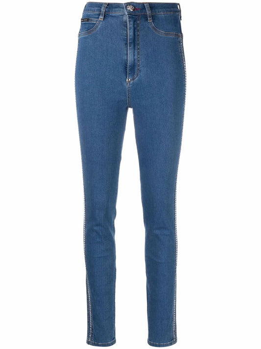 High Waist Crystal Jeggings