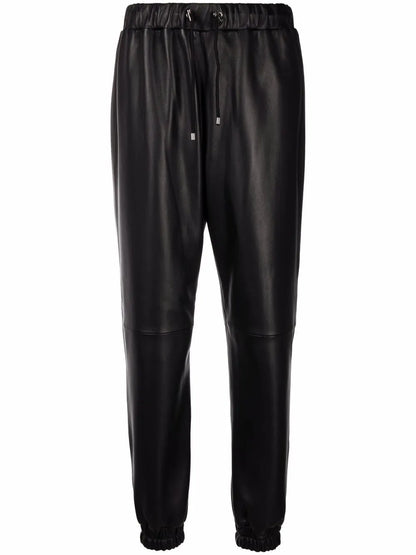Leather Track Pants
