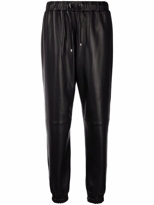 Leather Track Pants