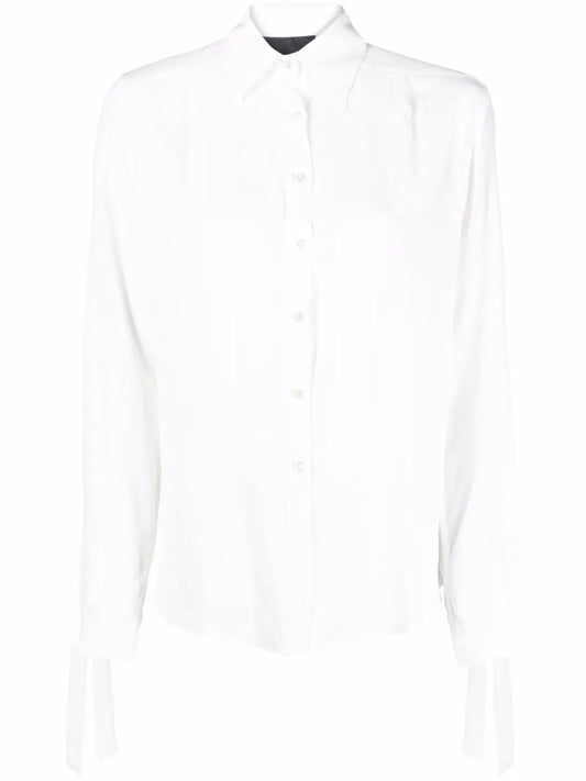 Button-Down Silk Shirt