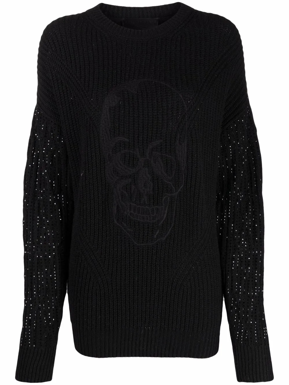 Crystal-Embellished Knitted Jumper