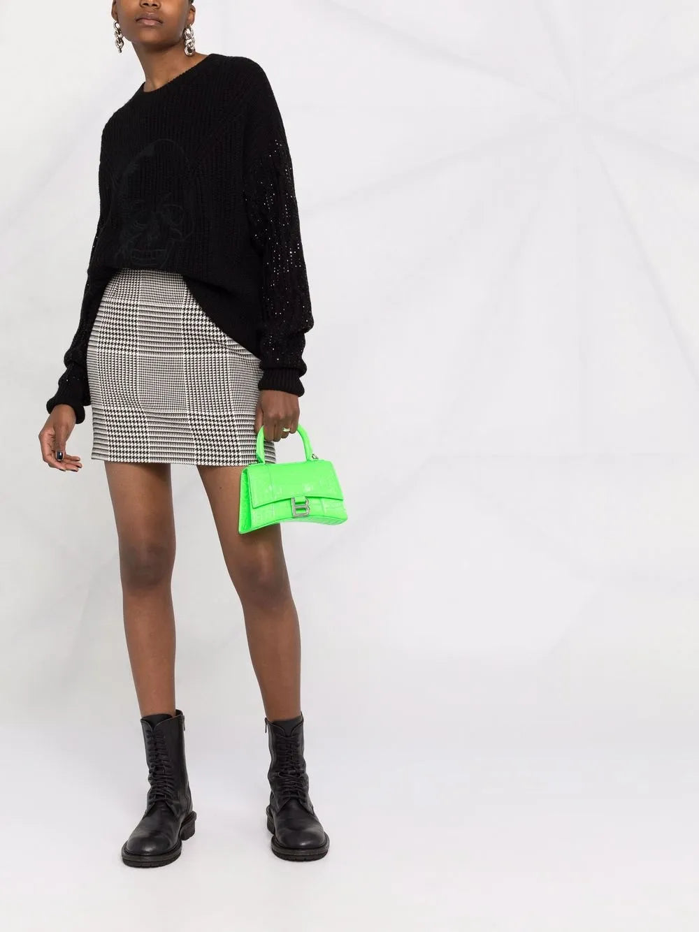 Crystal-Embellished Knitted Jumper
