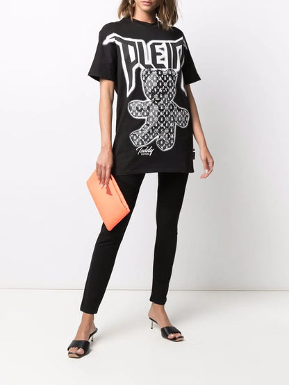 Ribbed-Panel Biker Leggings