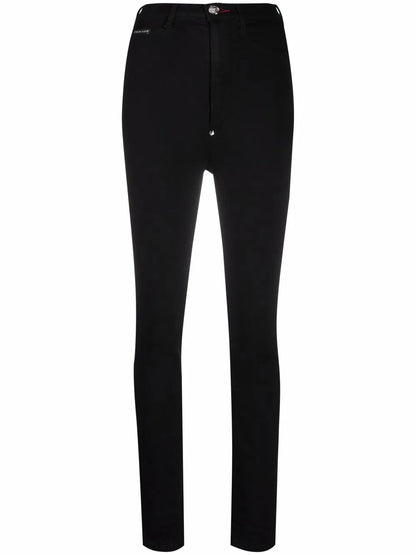 Super High-Waisted Denim Jeggings