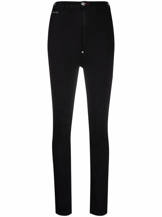 Super High-Waisted Denim Jeggings