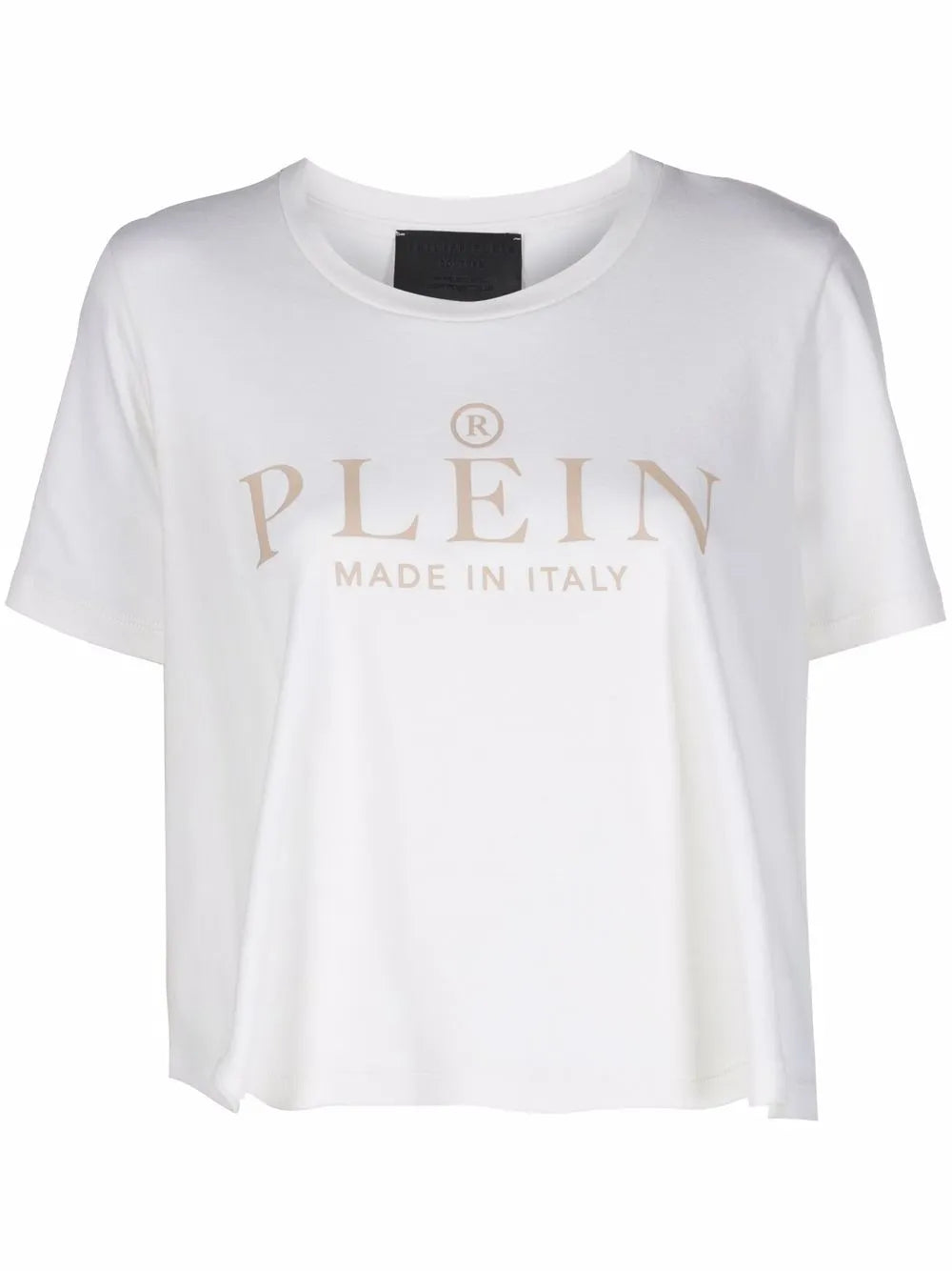 Iconic Plein Short-Sleeve Cropped T-Shirt