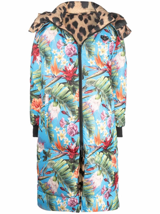 Iconic Plein Reversible Hooded Coat