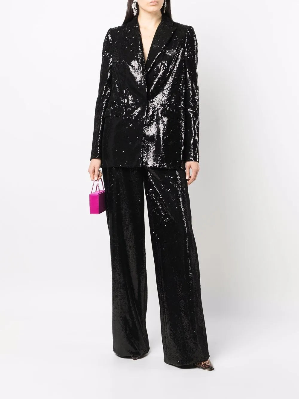 Sequin-Embellished Blazer