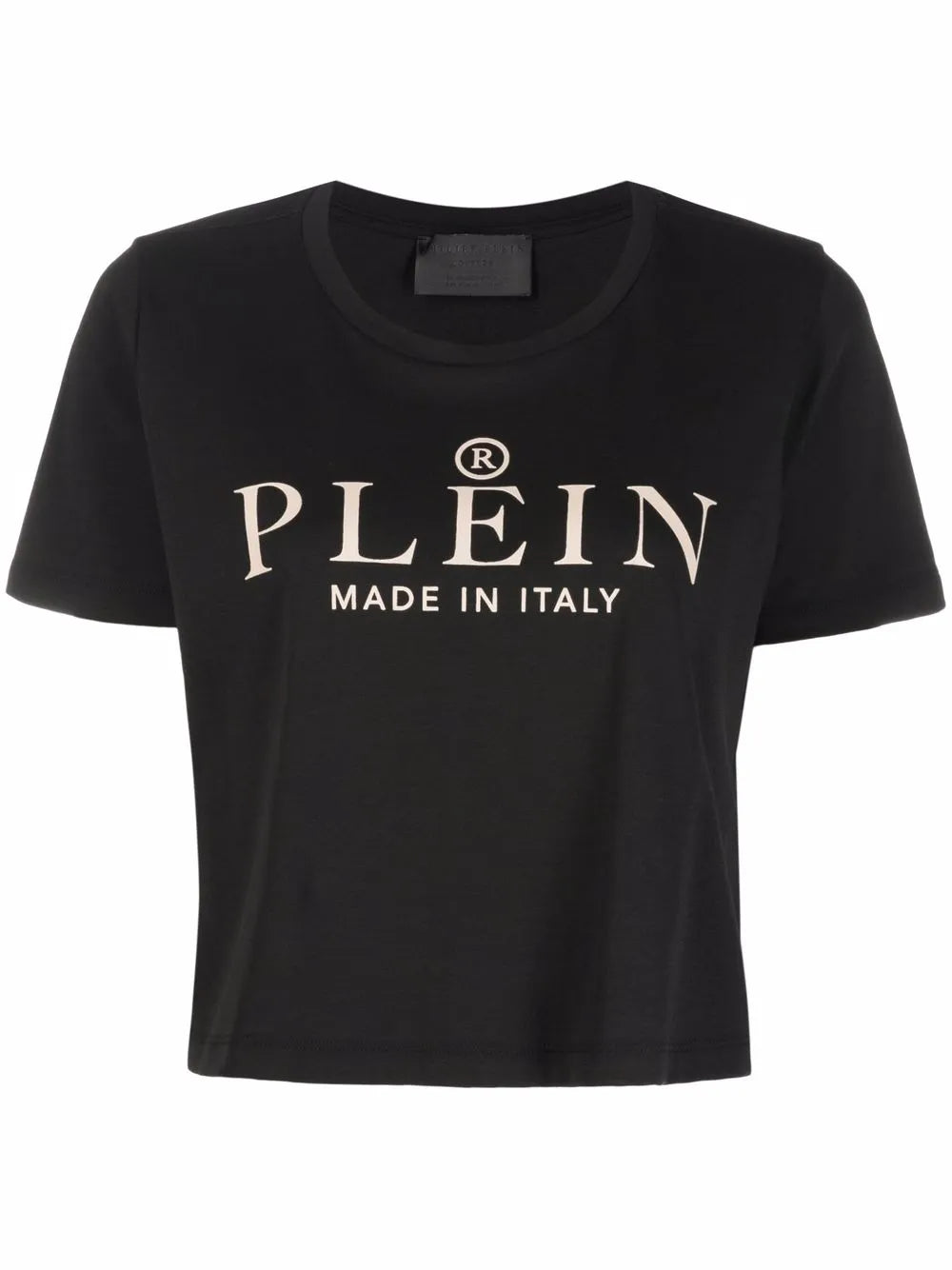 Iconic Plein Short-Sleeve Cropped T-Shirt