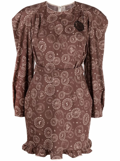 Logo-Print Mini Dress