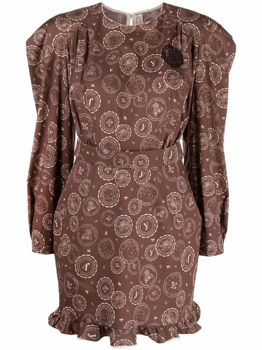 Logo-Print Mini Dress