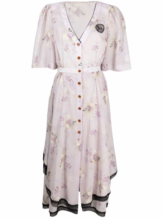 Floral-Print Maxi Dress