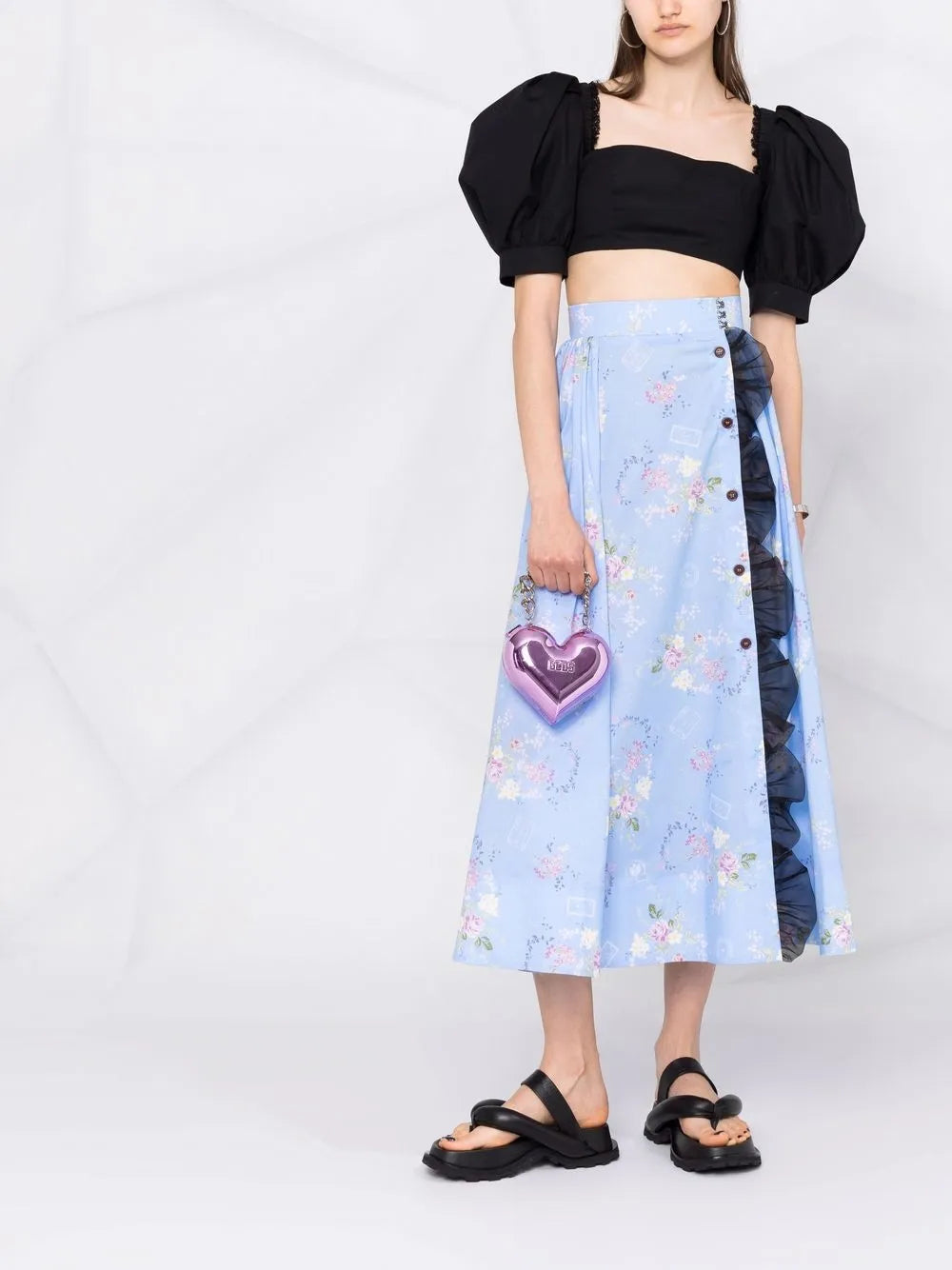 Cropped Square-Neck Top
