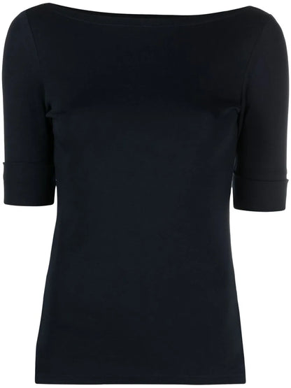 Boat-Neck Fitted Top