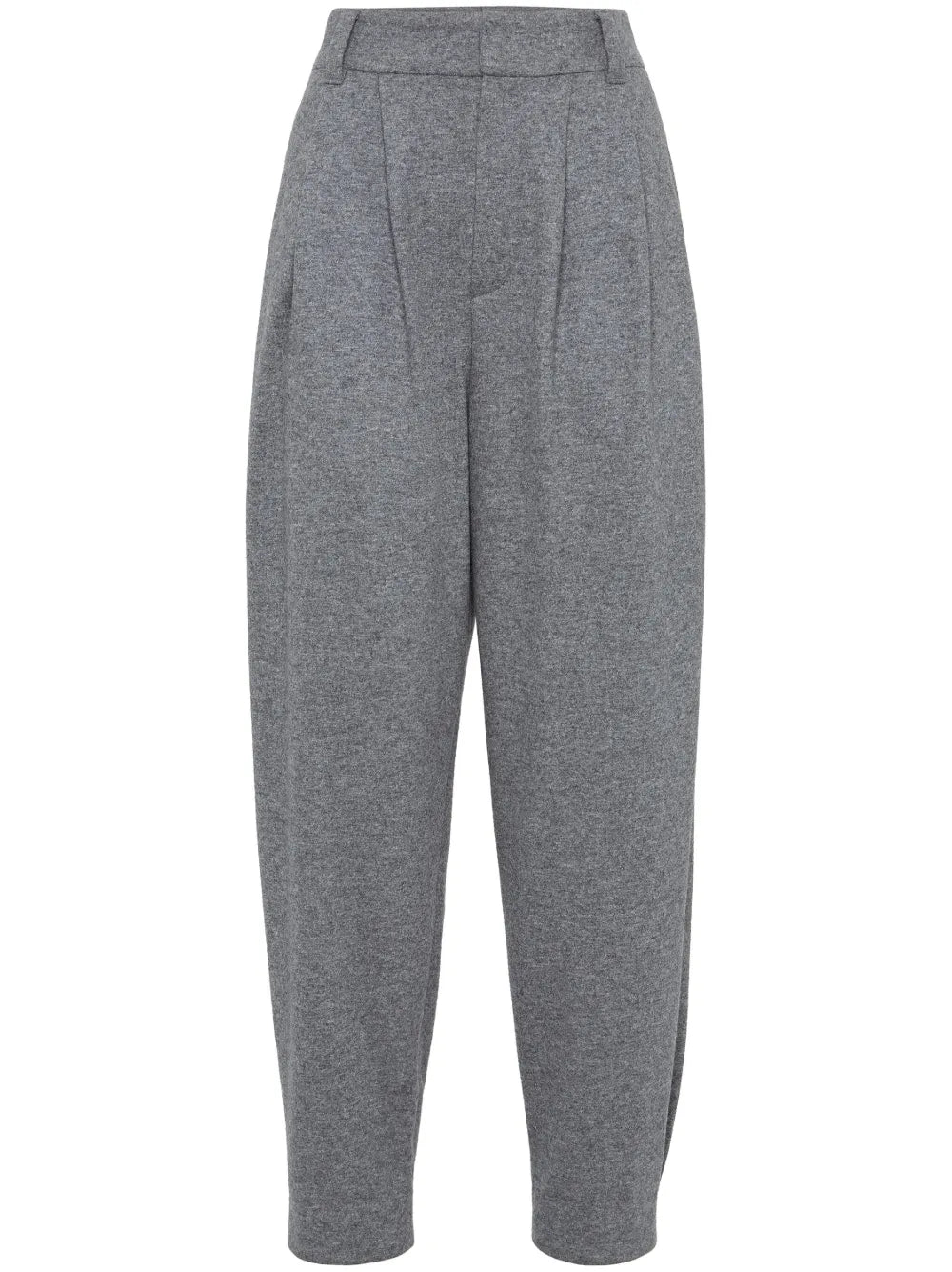 Tapered-Leg Cashmere Trousers
