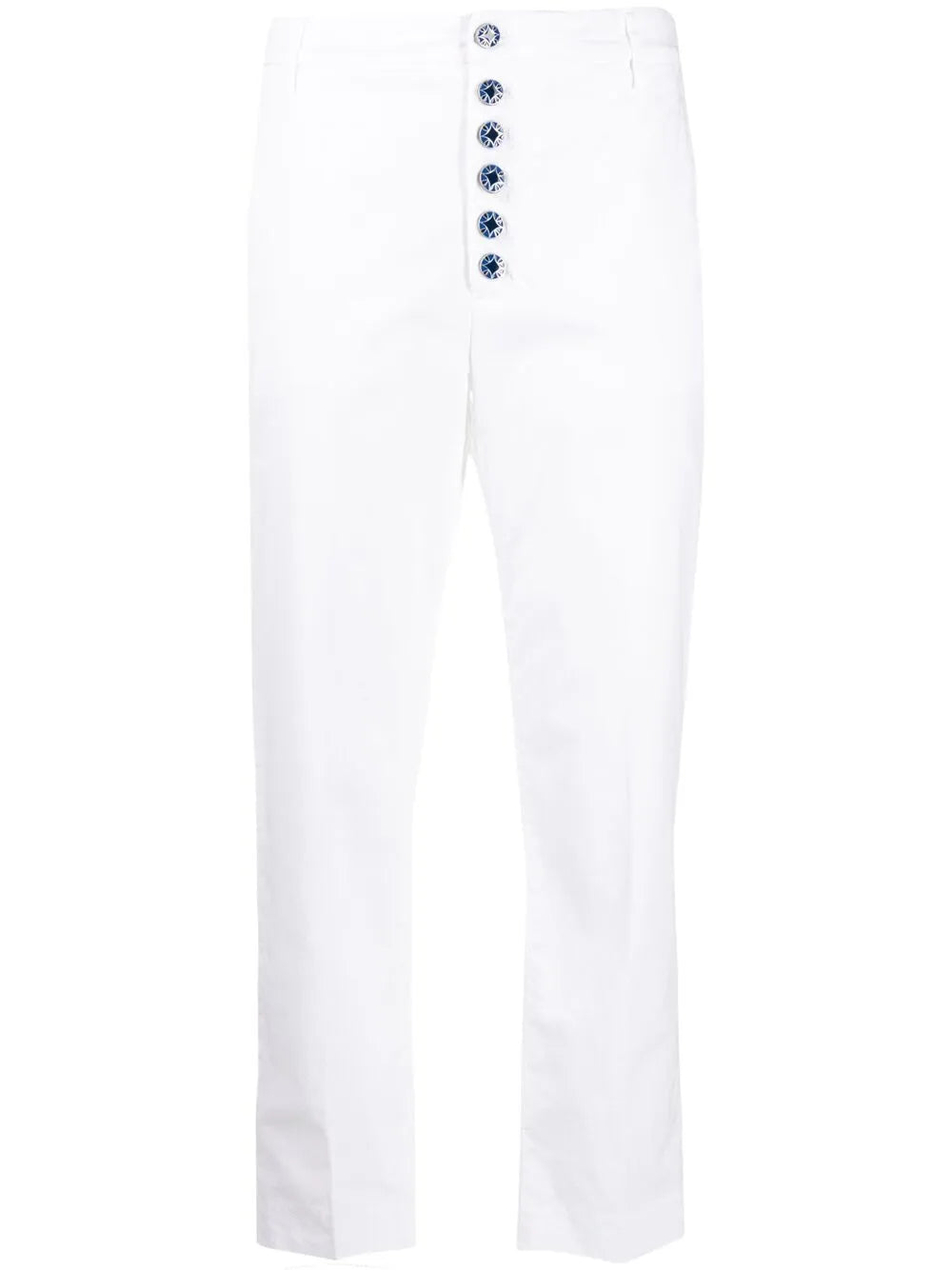Button-Down Straight-Leg Trousers