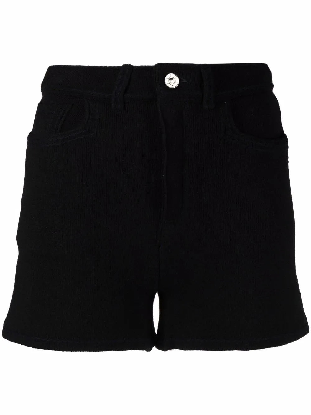 High-Waisted Knit Shorts