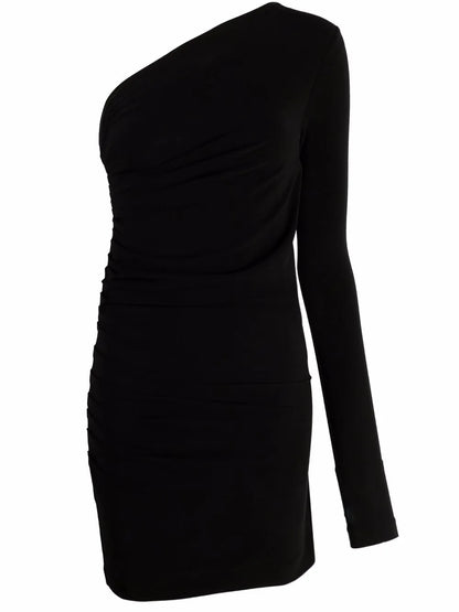 One-Shoulder Fitted Minidress