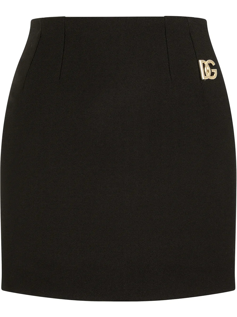 Logo-Appliqué Double Crepe Miniskirt