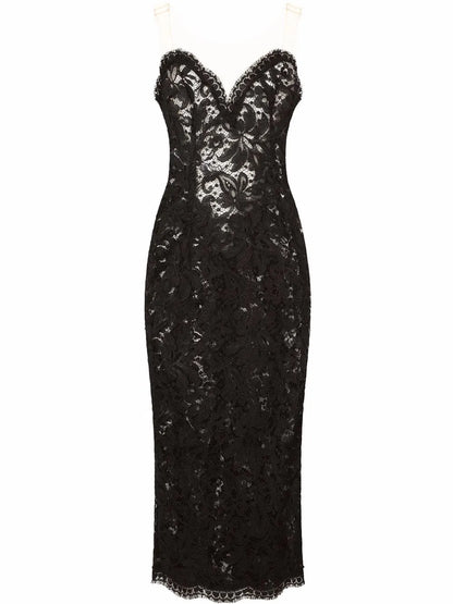 Sleeveless Tulle Midi Dress