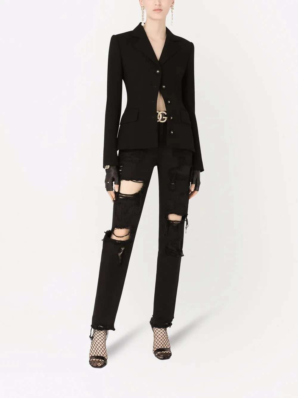 Dolce Single-Breasted Wool Blazer