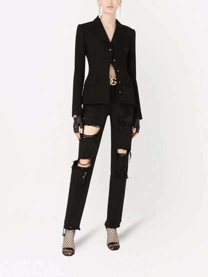 Dolce Single-Breasted Wool Blazer