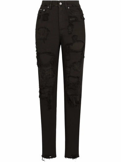 Distressed Boyfriend Jeans