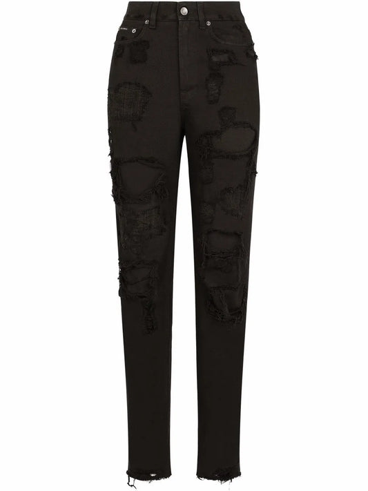 Distressed Boyfriend Jeans