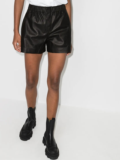 Maddy Leather Shorts