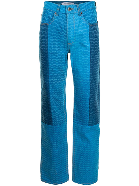 Moonfish Skin Panelled Jeans