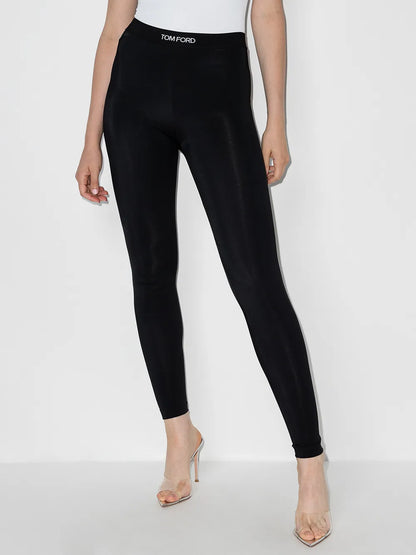 Logo-Waistband Leggings