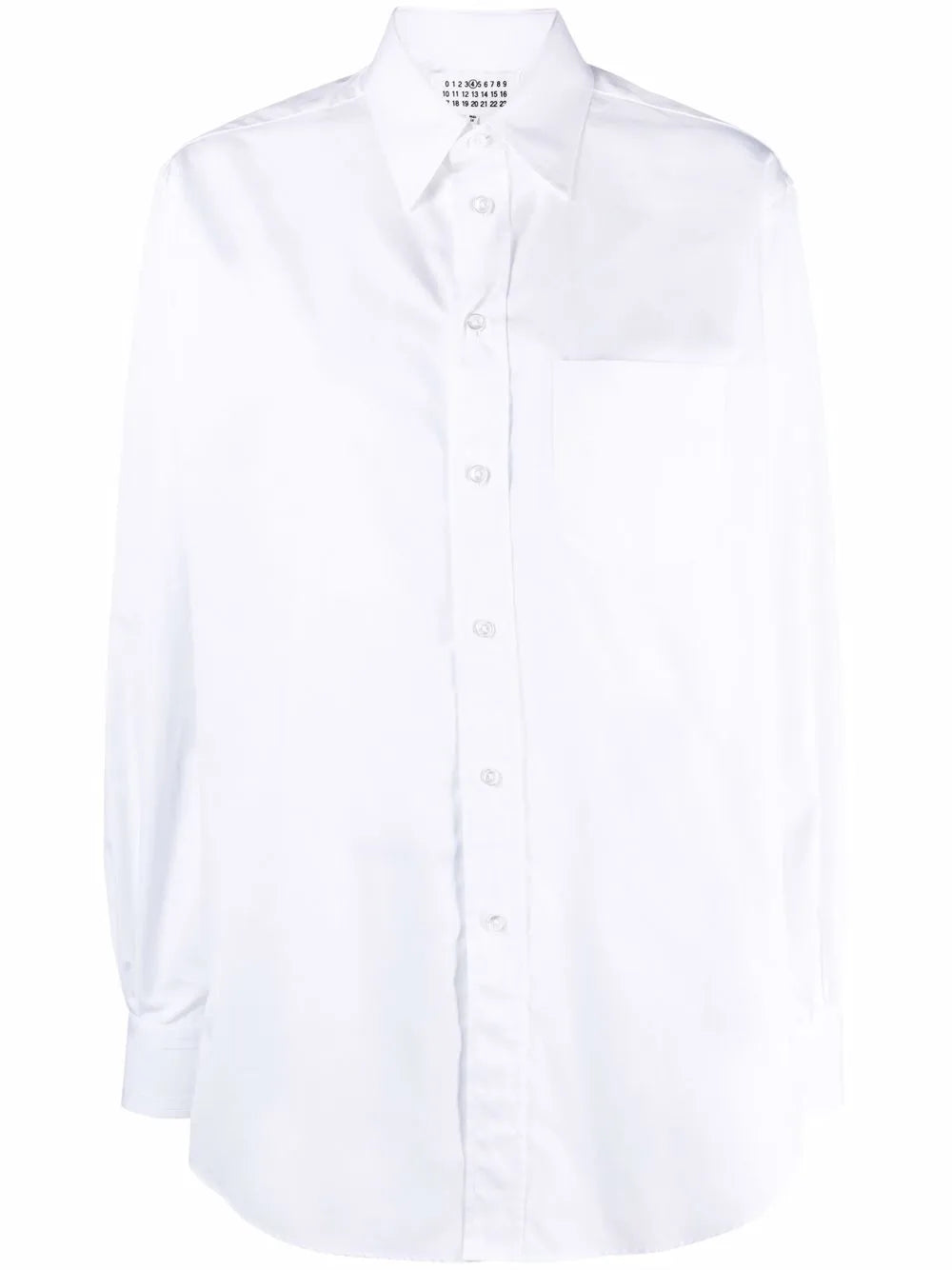 Long-Sleeve Plain Organic Cotton Shirt