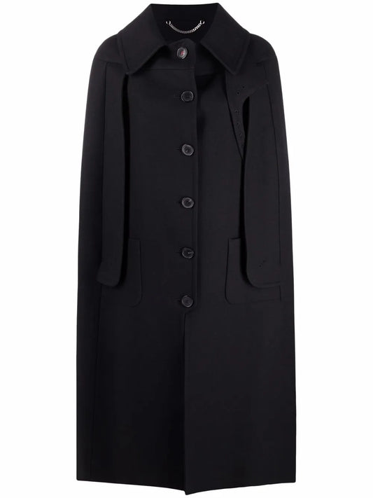Single-Breasted Sleeveless Coat