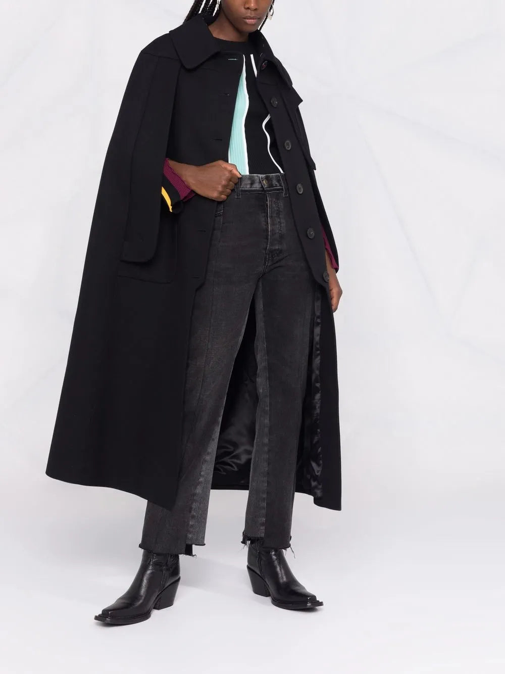 Single-Breasted Sleeveless Coat