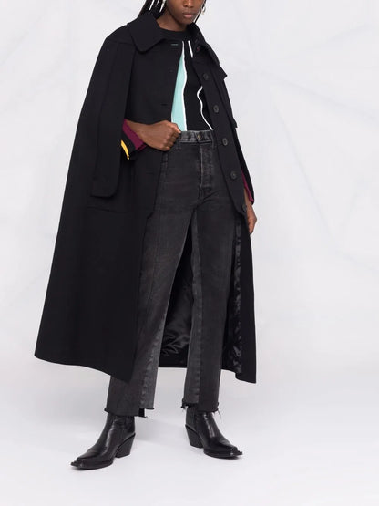 Single-Breasted Sleeveless Coat